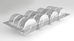 Bandejas descartables con tapa abisagrada para alfajor 2 Fabrica de envases plasticos